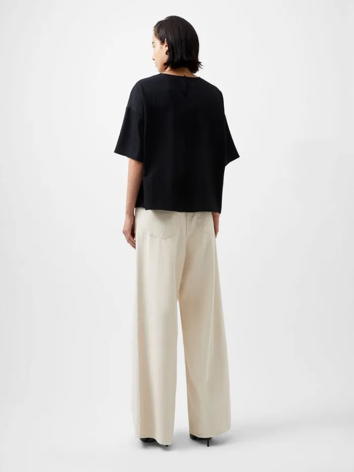 Woman French Connection Tops Capriana Crepe Top Blackout