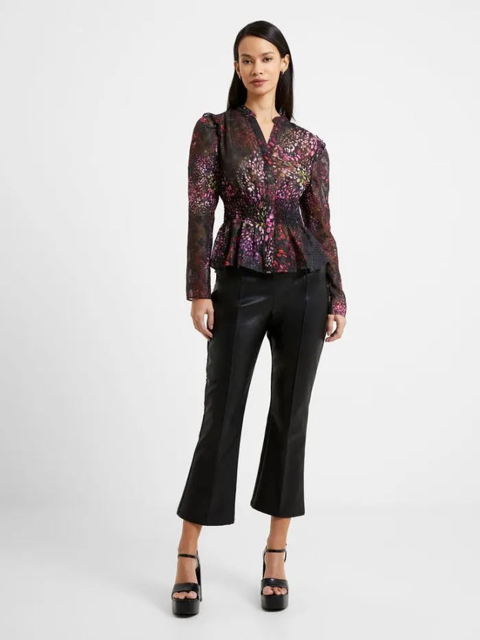 Woman French Connection Tops Elsie Bodine Top Blackout