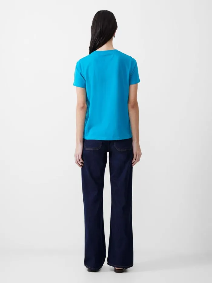 Woman French Connection Tops Frenchie Graphic TShirt Peacocksheerlilac