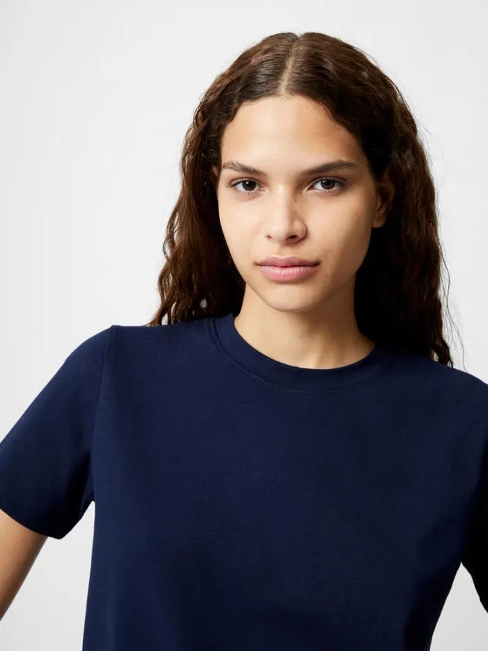 Woman French Connection Tops Premium Crew Neck TShirt Midnight