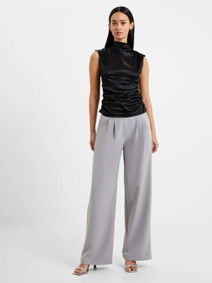 Woman French Connection Tops Rosita Shine Top Blackout