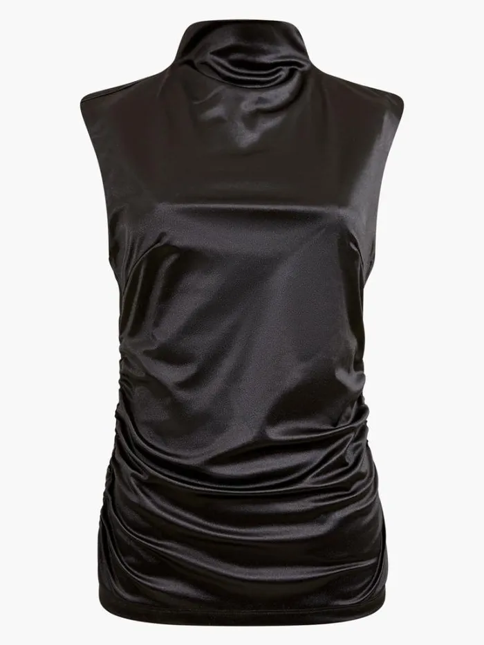 Woman French Connection Tops Rosita Shine Top Blackout