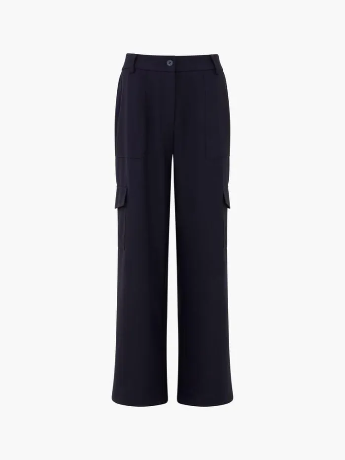 Woman French Connection Trousers Combat Cargo Trousers Marine