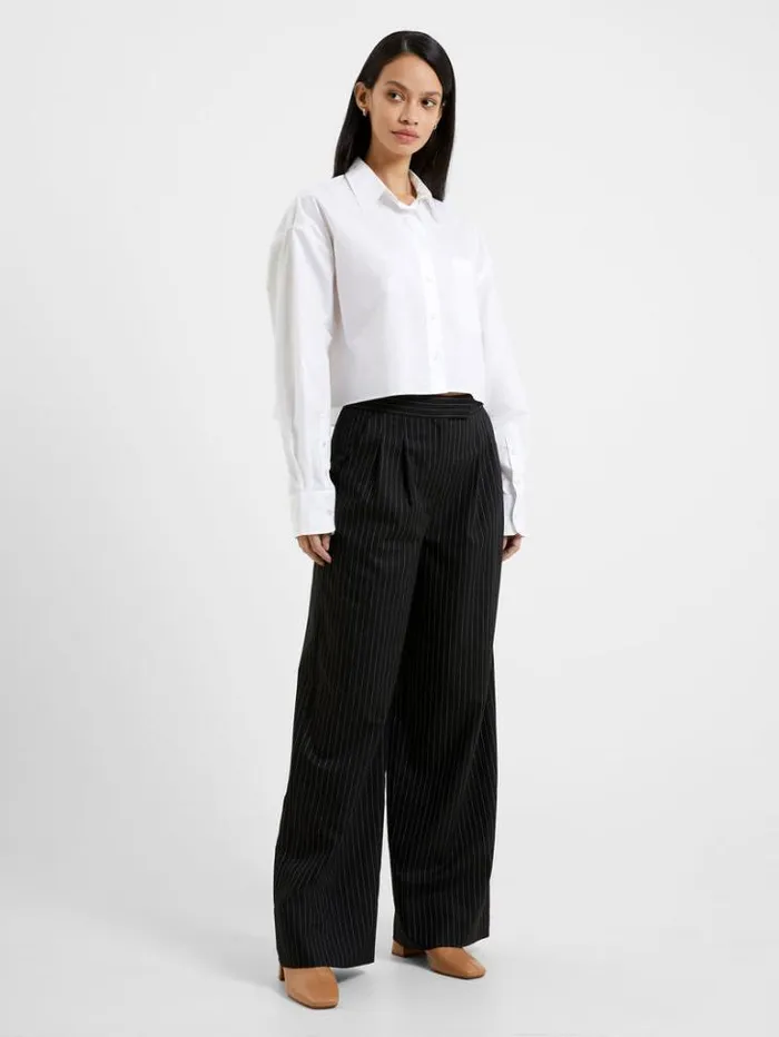 Woman French Connection Trousers Finn Stripe Trousers Blackout