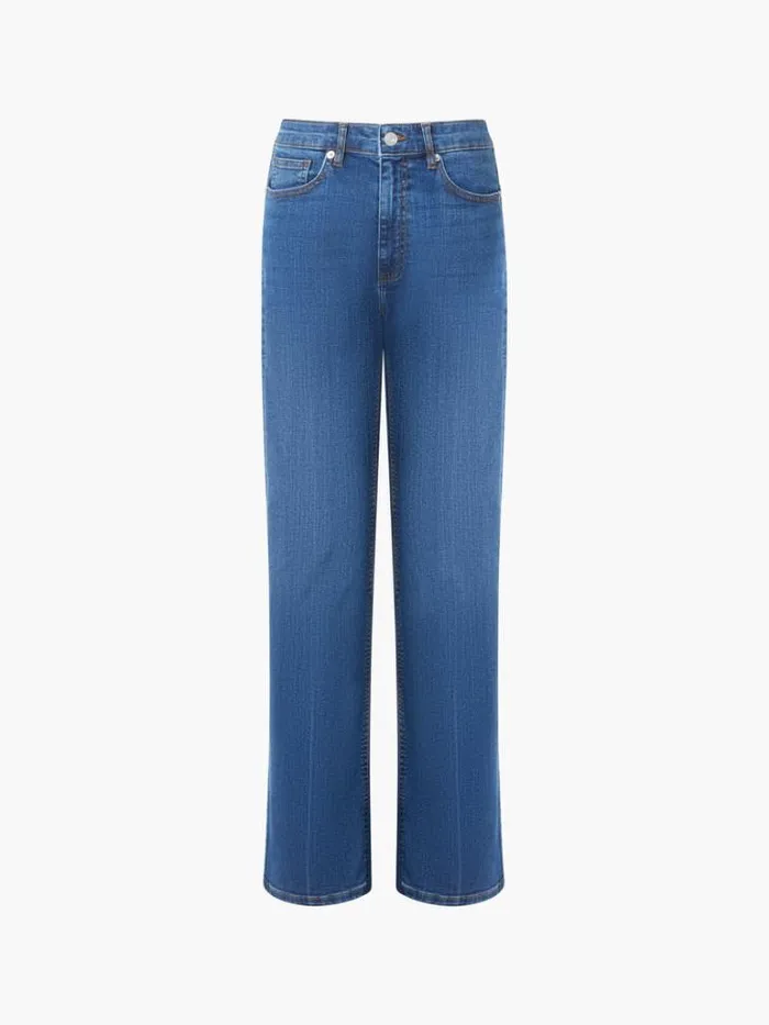 Woman French Connection Trousers Toms Denim Bleach Line Jeans 32 Inch Vintage