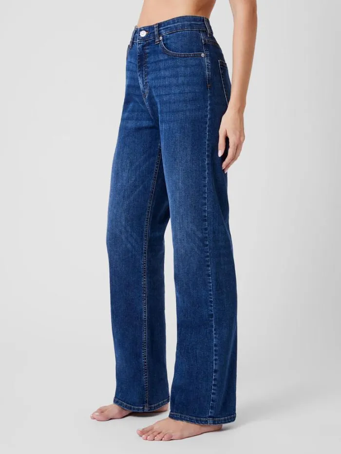Woman French Connection Trousers Toms Denim Bleach Line Jeans 32 Inch Vintage