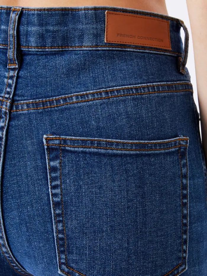 Woman French Connection Trousers Toms Denim Bleach Line Jeans 32 Inch Vintage