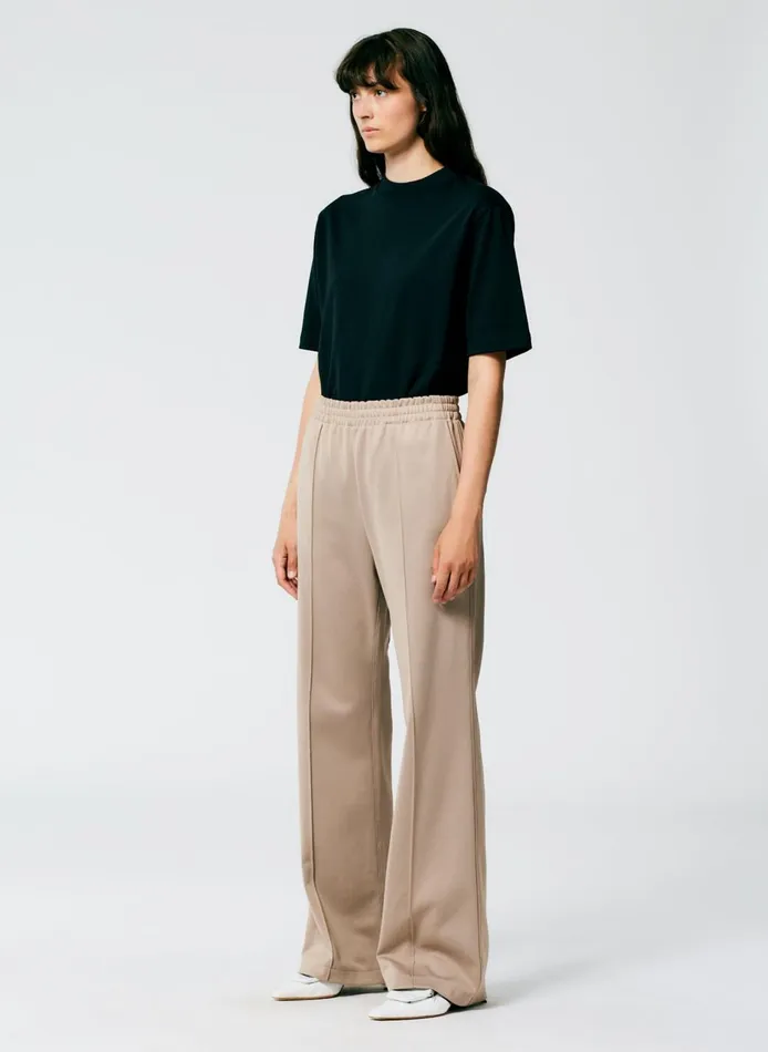Women Active Knit Scottie Jogger Khaki Tibi Pants and Shorts