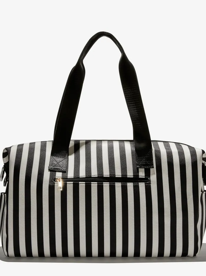 Women Alice Olivia Fabfitfun Duffle Bag Positano Stripe Sm Black