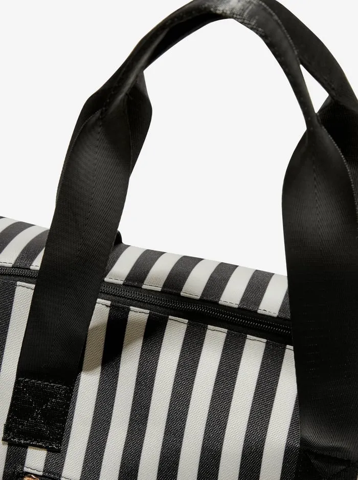 Women Alice Olivia Fabfitfun Duffle Bag Positano Stripe Sm Black