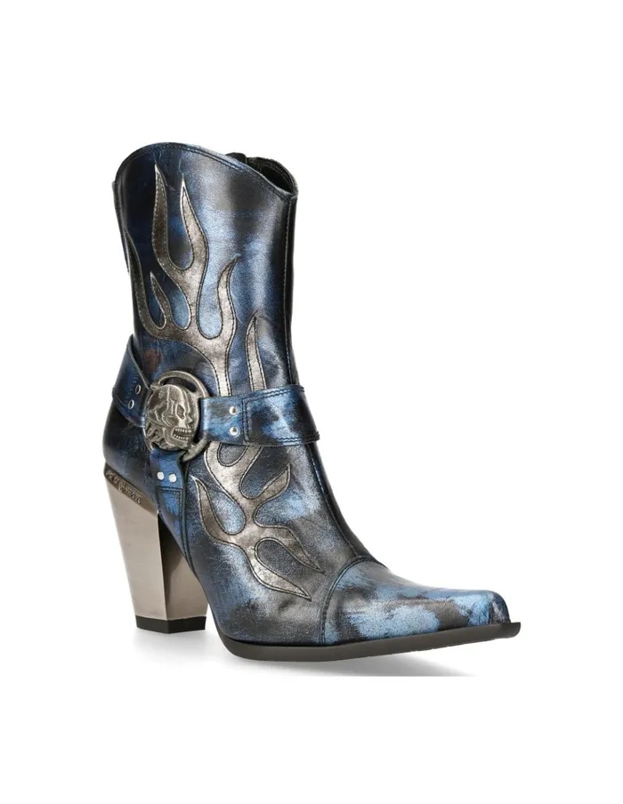 Women Ankle Boot Bull M7919bC10 New Rock Heels