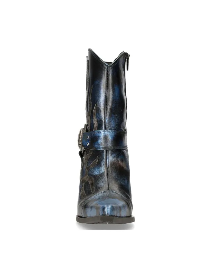Women Ankle Boot Bull M7919bC10 New Rock Heels