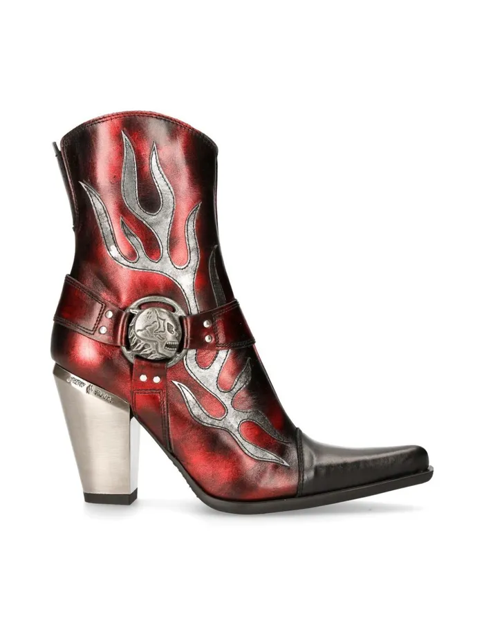 Women Ankle Boot Bull M7919bC9 New Rock Heels