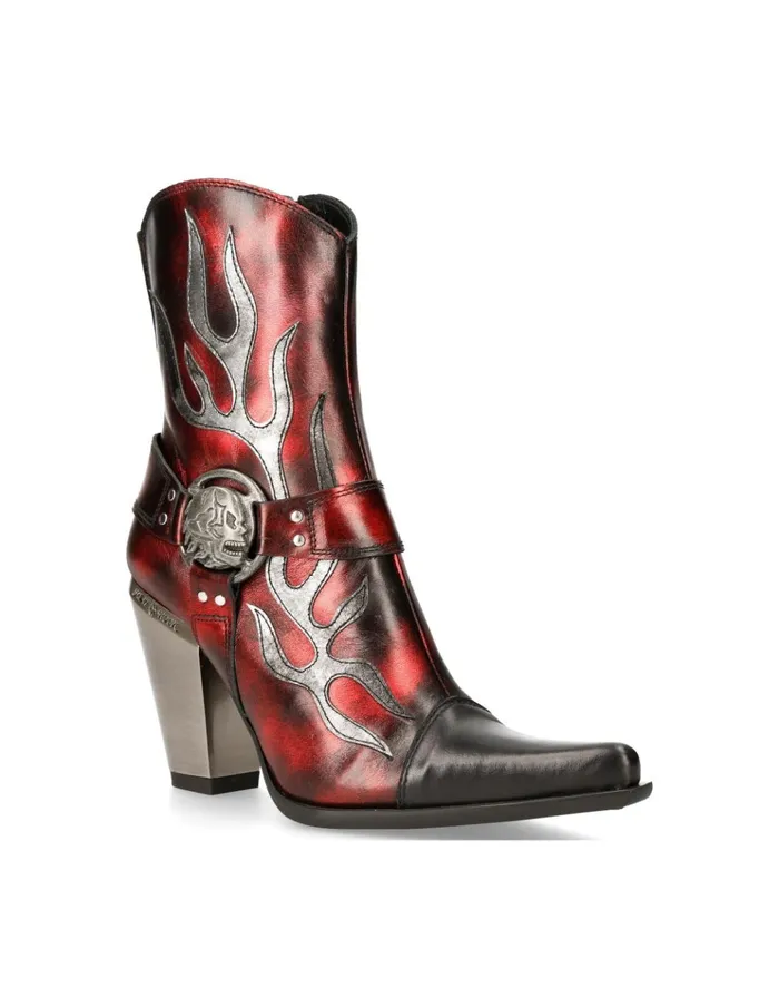Women Ankle Boot Bull M7919bC9 New Rock Heels