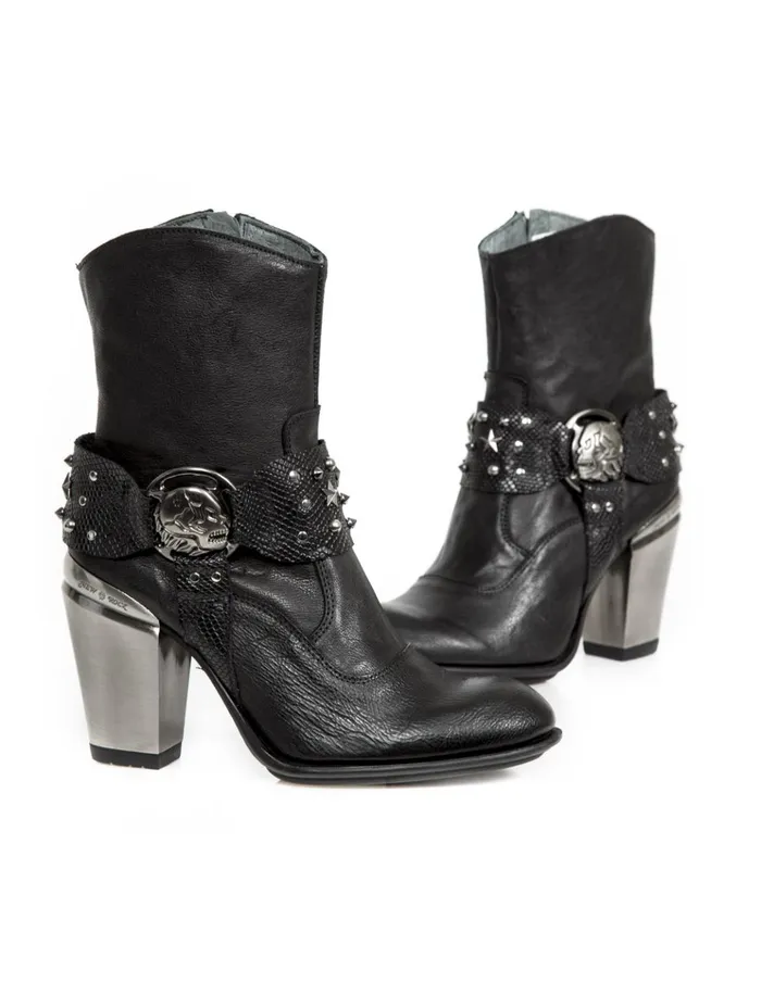 Women Ankle Boot Bull M7988C19 New Rock Heels