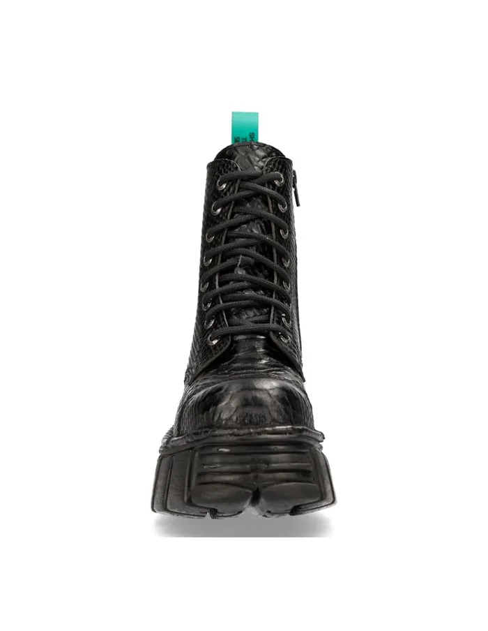 Women Ankle Boot Metallic MMili083cV11 New Rock Military