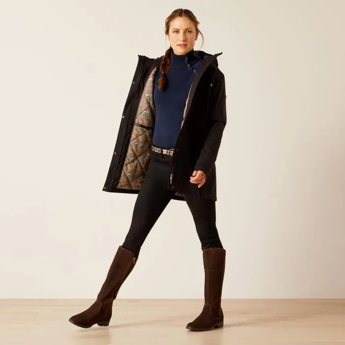 Women Argentium Parka Black Ariat Jackets and Vests Women Argentium Parka Black Ariat Jackets and Vests