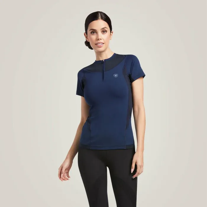 Women Ascent Crew Baselayer Navy Ariat TShirts and Tops