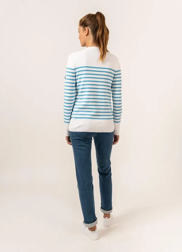 Women AVIGNON White Light Blue Saint James New Summer Collection Women AVIGNON White Light Blue Saint James New Summer Collection