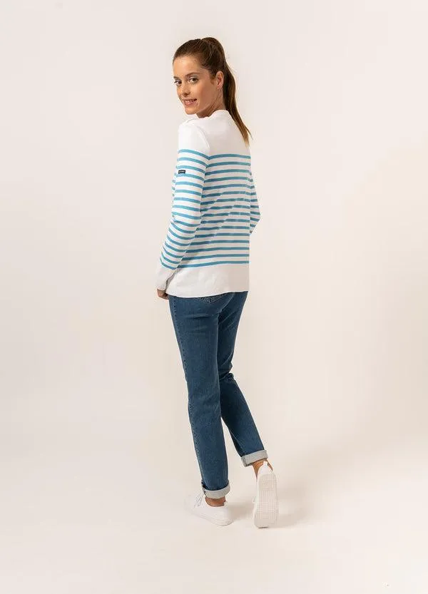 Women AVIGNON White Light Blue Saint James New Summer Collection Women AVIGNON White Light Blue Saint James New Summer Collection