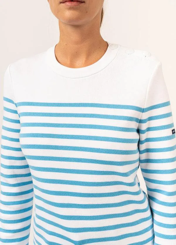 Women AVIGNON White Light Blue Saint James New Summer Collection Women AVIGNON White Light Blue Saint James New Summer Collection