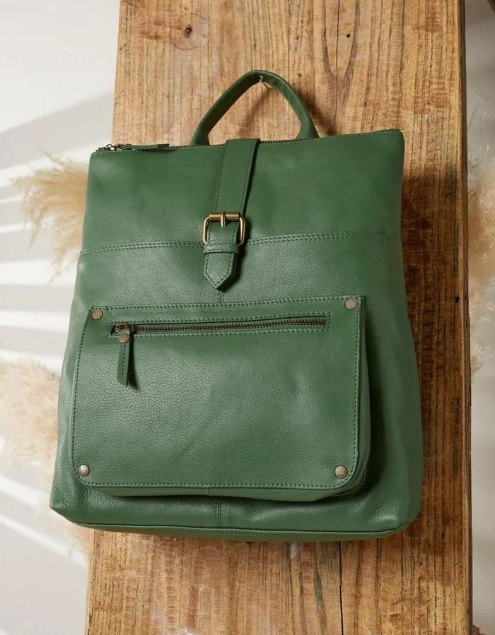 Women Bags and Purses FatFace Ava Backpack Green