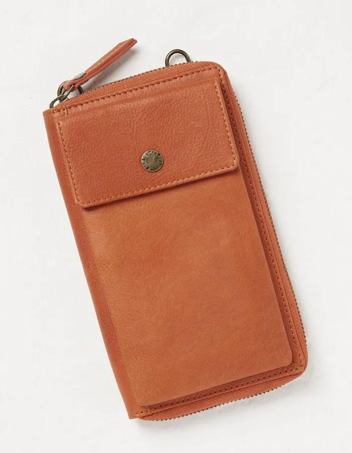 Women Bags and Purses FatFace Louisa Phone Purse Orange