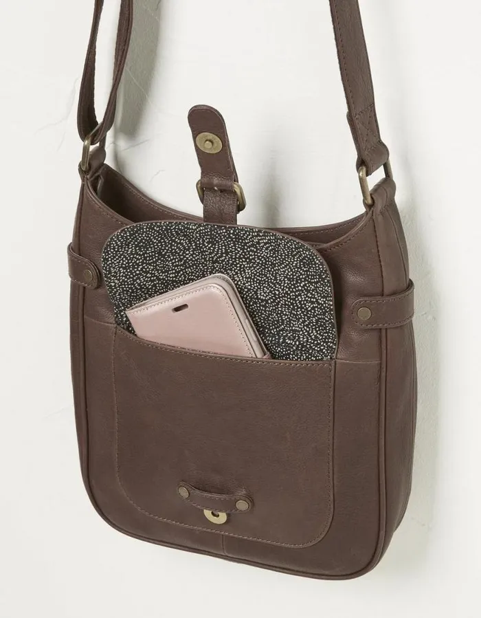 Women Bags and Purses FatFace The Annabelle Shoulder Bag Chocolate Brown