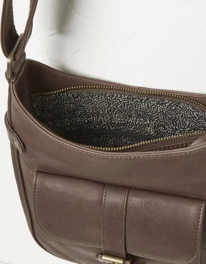 Women Bags and Purses FatFace The Annabelle Shoulder Bag Chocolate Brown