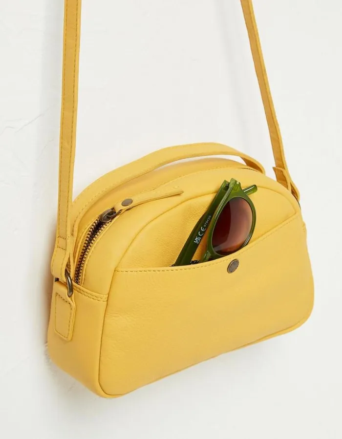 Women Bags and Purses FatFace The Callie Crossbody Bag Yellow