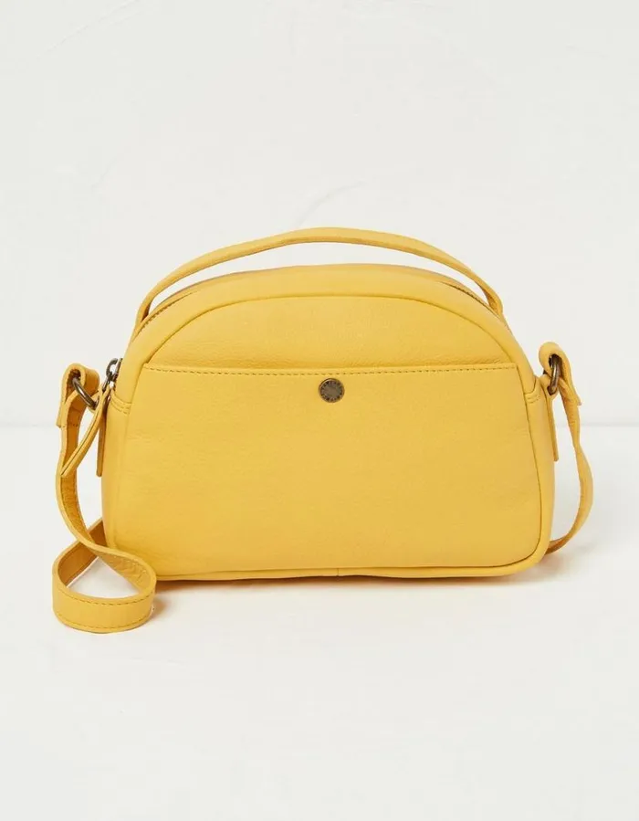 Women Bags and Purses FatFace The Callie Crossbody Bag Yellow
