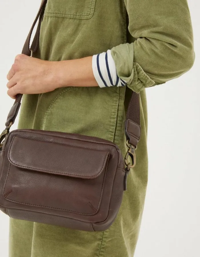 Women Bags and Purses FatFace The Oslo Camera Bag Chocolate Brown