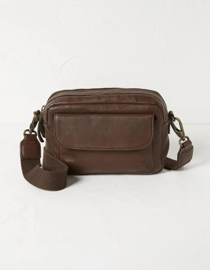 Women Bags and Purses FatFace The Oslo Camera Bag Chocolate Brown