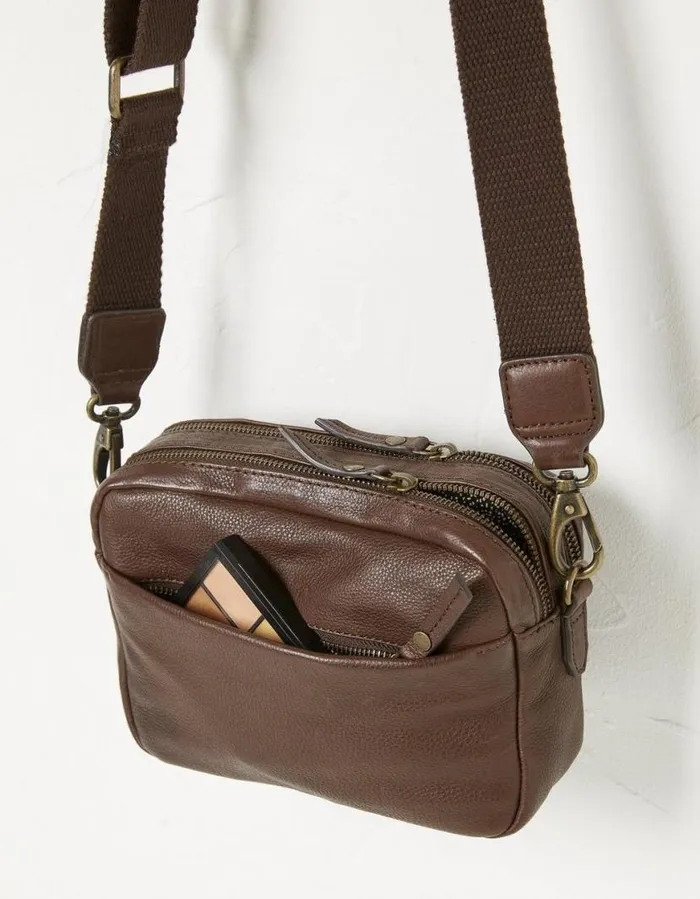 Women Bags and Purses FatFace The Oslo Camera Bag Chocolate Brown