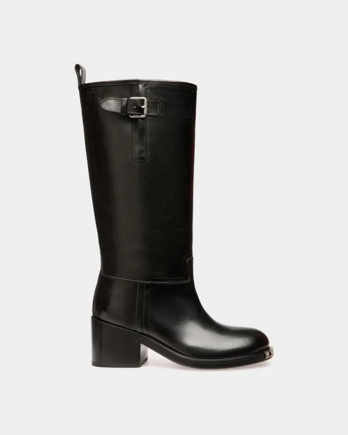 Women Bally Boots and Ankle Boots Peggy Boot In Black Leather Black