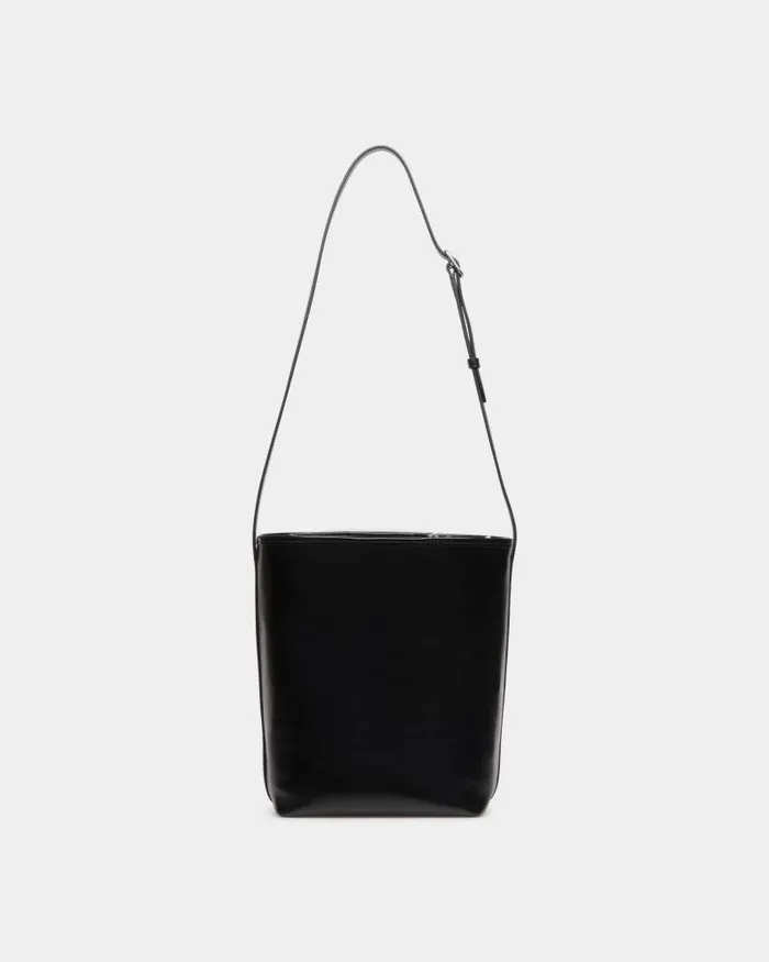 Women Bally Crossbody Bags Beckett Bucket Bag In Black Leather Black Women Bally Crossbody Bags Beckett Bucket Bag In Black Leather Black