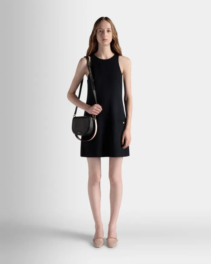 Women Bally Crossbody Bags Code Crossbody Bag In Black Leather Black Women Bally Crossbody Bags Code Crossbody Bag In Black Leather Black