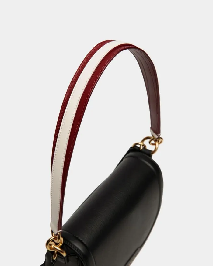 Women Bally Crossbody Bags Code Crossbody Bag In Black Leather Black Women Bally Crossbody Bags Code Crossbody Bag In Black Leather Black