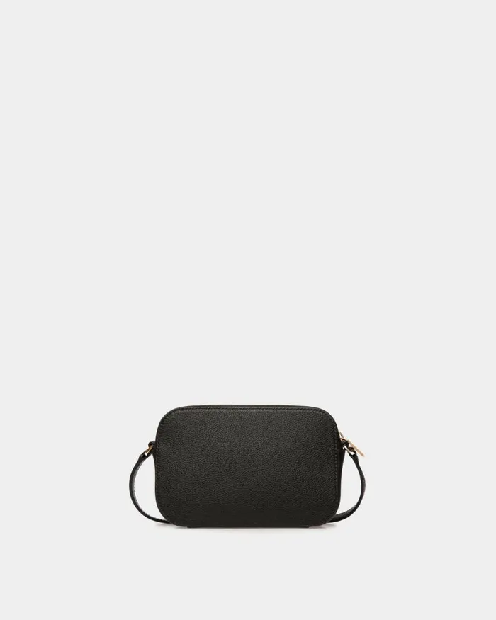 Women Bally Crossbody Bags Lock Me Small Crossbody Bag In Black Grained Leather Black Women Bally Crossbody Bags Lock Me Small Crossbody Bag In Black Grained Leather Black