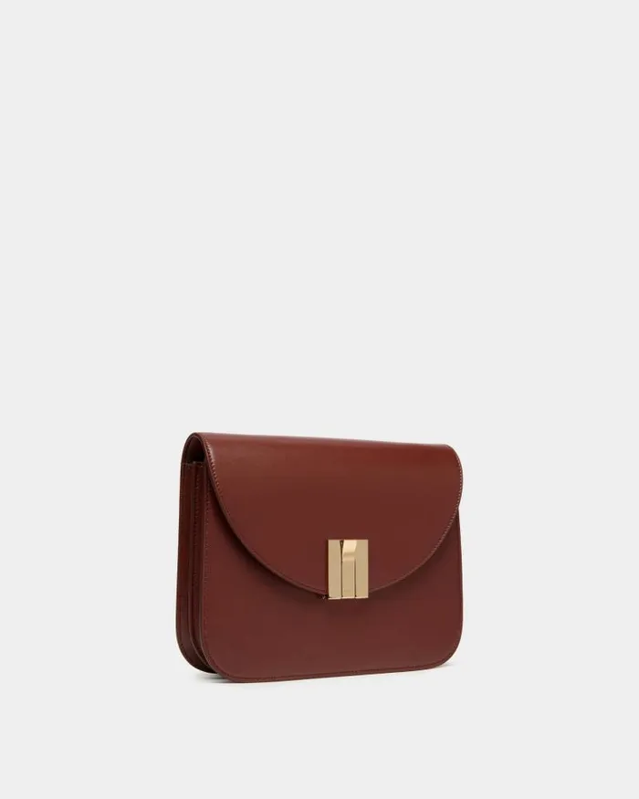 Women Bally Crossbody Bags Ollam Crossbody Bag In Brown Leather Brown Women Bally Crossbody Bags Ollam Crossbody Bag In Brown Leather Brown