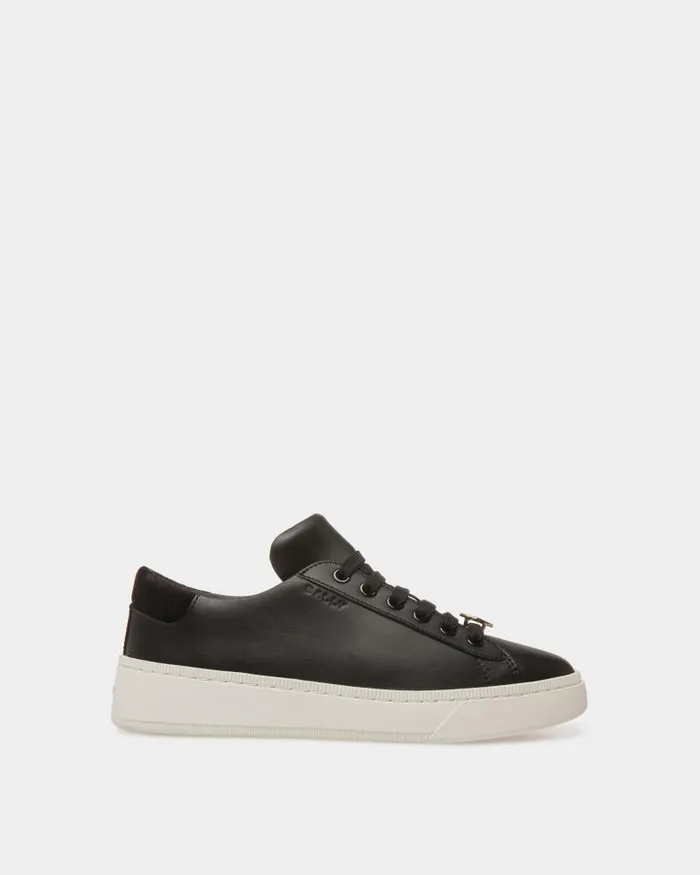 Women Bally Sneakers Raise Sneakers In Black And White Leather Black