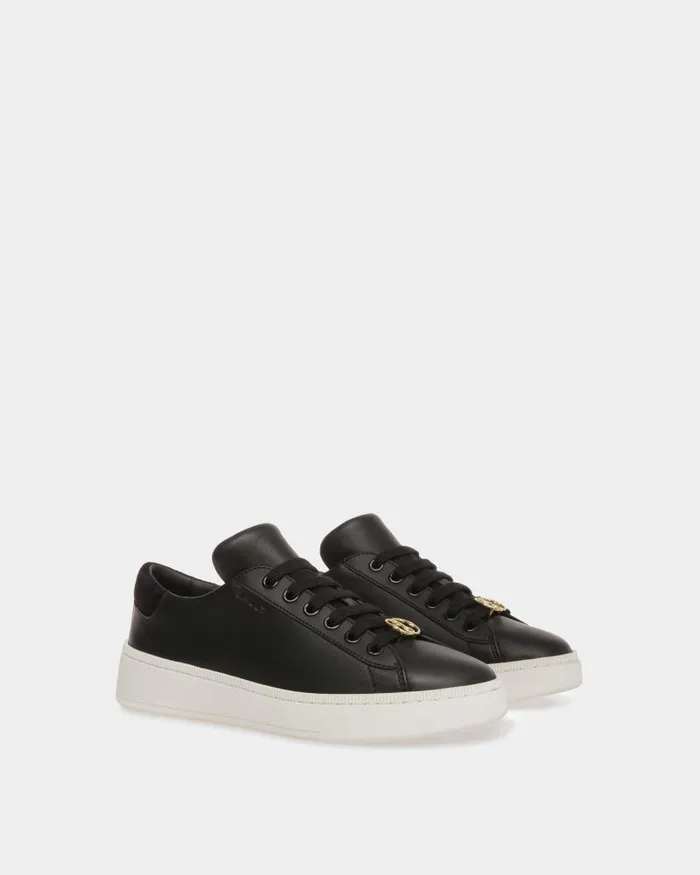 Women Bally Sneakers Raise Sneakers In Black And White Leather Black Women Bally Sneakers Raise Sneakers In Black And White Leather Black