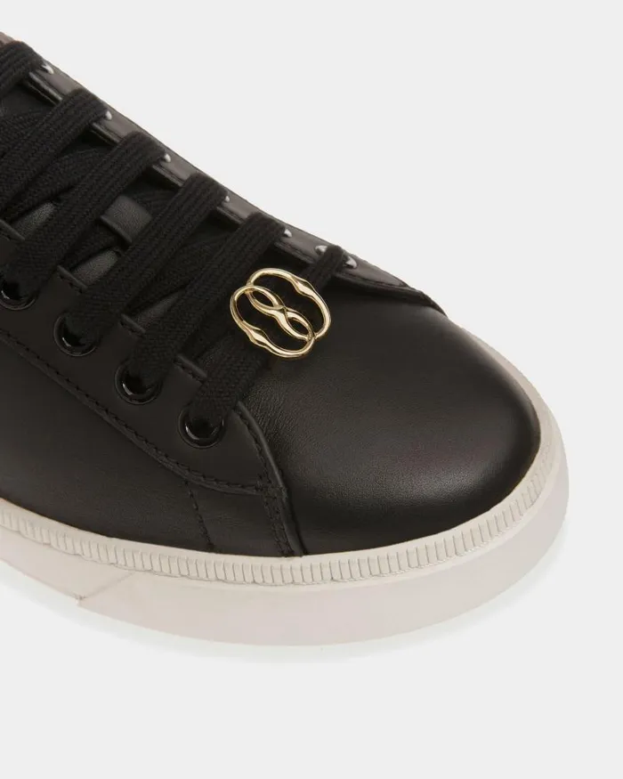 Women Bally Sneakers Raise Sneakers In Black And White Leather Black Women Bally Sneakers Raise Sneakers In Black And White Leather Black