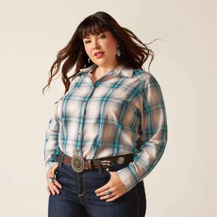 Women Billie Jean Shirt Tomboy Plaid Ariat TShirts and Tops Women Billie Jean Shirt Tomboy Plaid Ariat TShirts and Tops