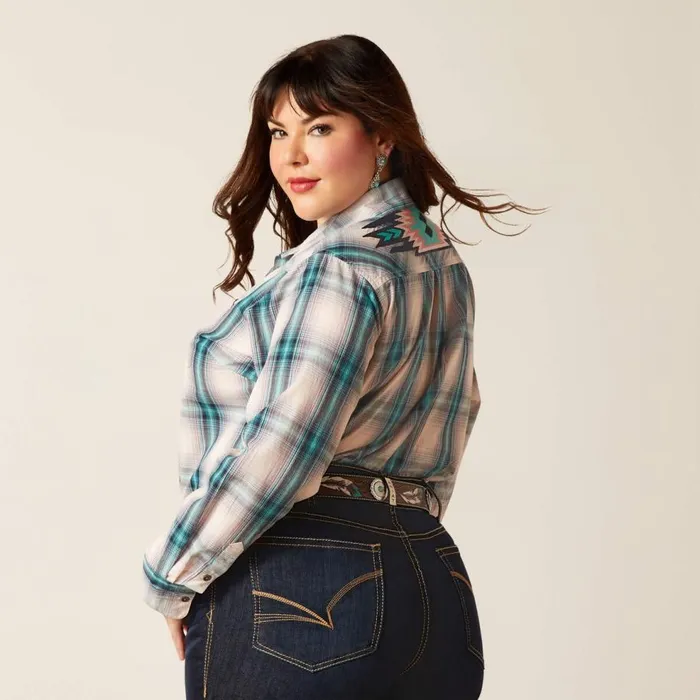Women Billie Jean Shirt Tomboy Plaid Ariat TShirts and Tops Women Billie Jean Shirt Tomboy Plaid Ariat TShirts and Tops