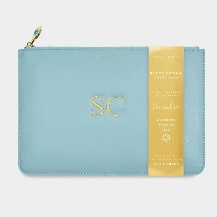 Women Birthstone Perfect Pouch 039December039 Katie Loxton Clutch Bags and Pouches