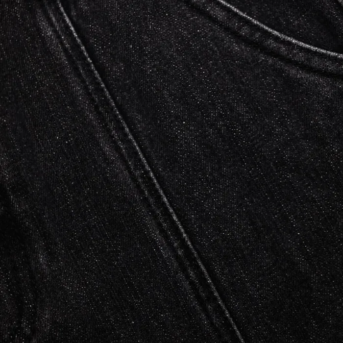 Women Black Flared Denim Midi Skirt Self Portrait Bottoms