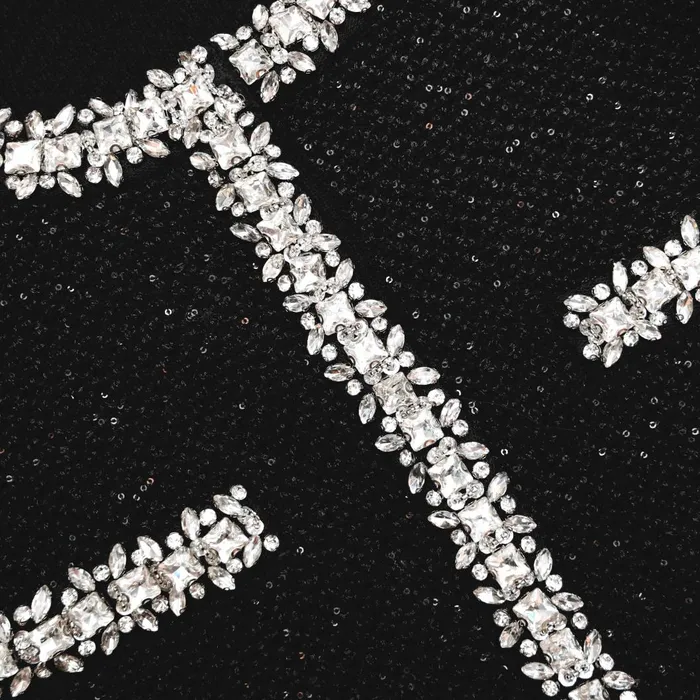 Women Black Sequin Knit Cardigan Self Portrait Knitwear