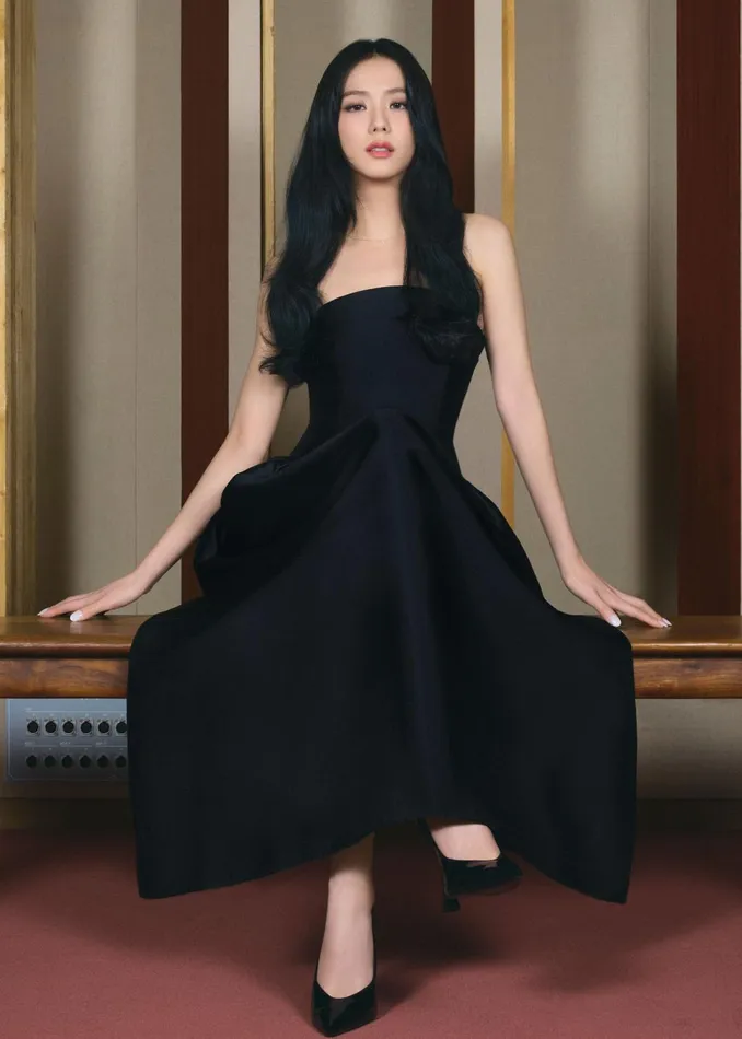 Women Black Taffeta Midi Dress Self Portrait Dresses