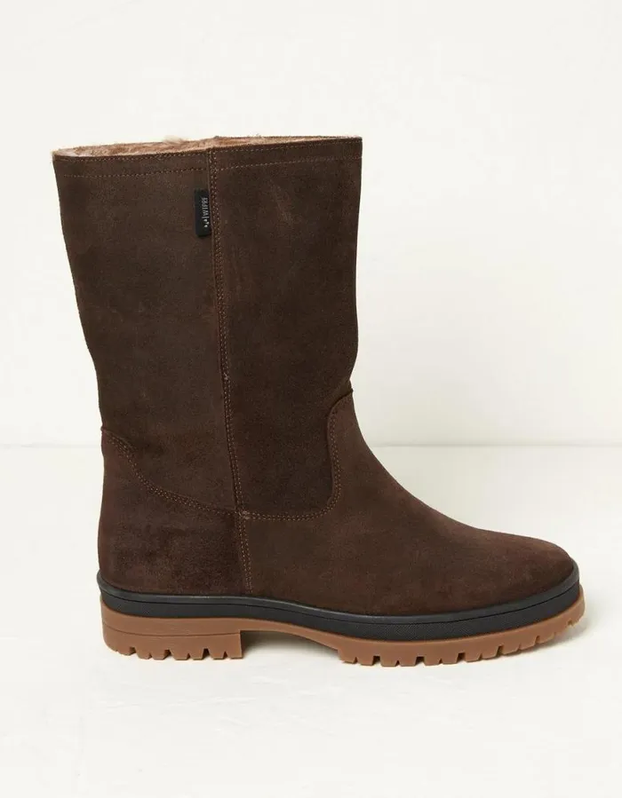 Women Boots FatFace Tabitha Midheight Walking Boot Chocolate Brown